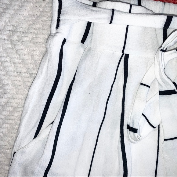 Leith Cropped Palazzo Pants White Size Small - Picture 9 of 16